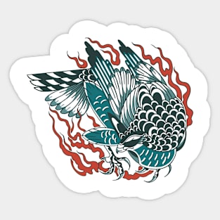 Bird Traditional tattoo Sticker